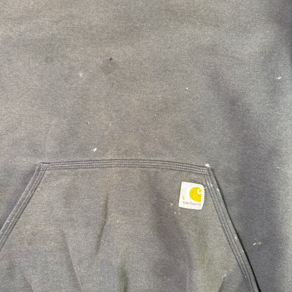 Men's XL Gray Carhartt Loose Fit Midweight Logo Sleeve Graphic Hoodie - Picture 2 of 7